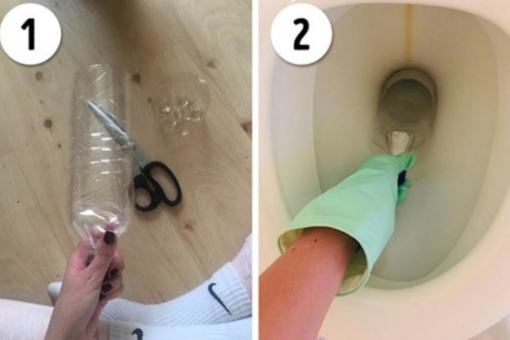 ODREZALA JE DNO PLASTIČNE FLAŠE I GURNULA U WC ŠOLJU: Niko ne može da VERUJE šta se onda desilo!