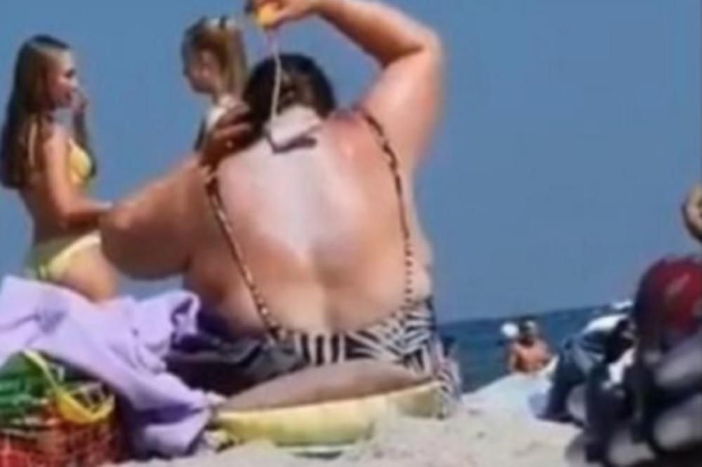 OVA ŽENA NA PLAŽI JE HIT, NEMA KO NIJE GLEDAO U NJU: Pred svima OVO IZVADILA i krenula je akcija! (VIDEO)
