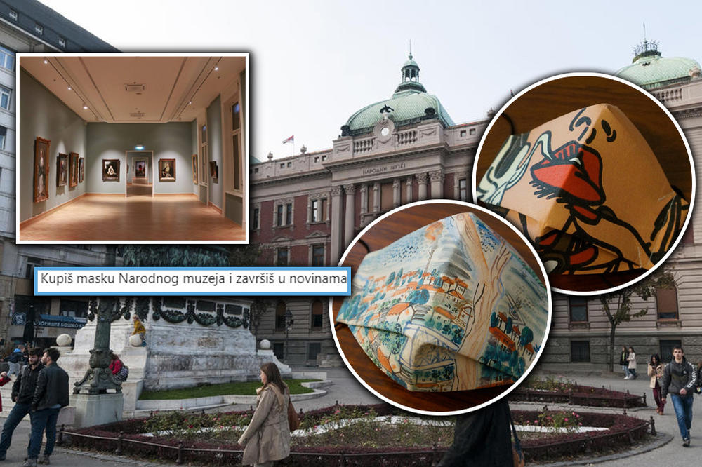 POMAMA ZA MASKAMA IZ NARODNOG MUZEJA, MOTIVI SU UMETNIČKA DELA! Red veliki, sve otišlo odmah, a ON je 1 od kupaca