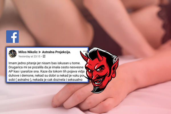 MOJA DRUGARICA JE IMALA S*KS SA CRVENIM DEMONOM SA ROGOVIMA I NOKTIMA: Ovaj status je zbunio celu Srbiju