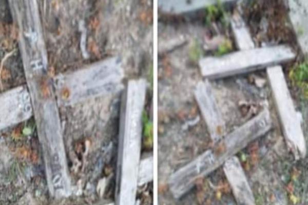 MONSTRUOZNO! MASAKRIRAN GROB NAŠE GLUMAČKE LEGENDE: Dva drvena KRSTA polomljena, mesto SKROZ VANDALIZOVANO!