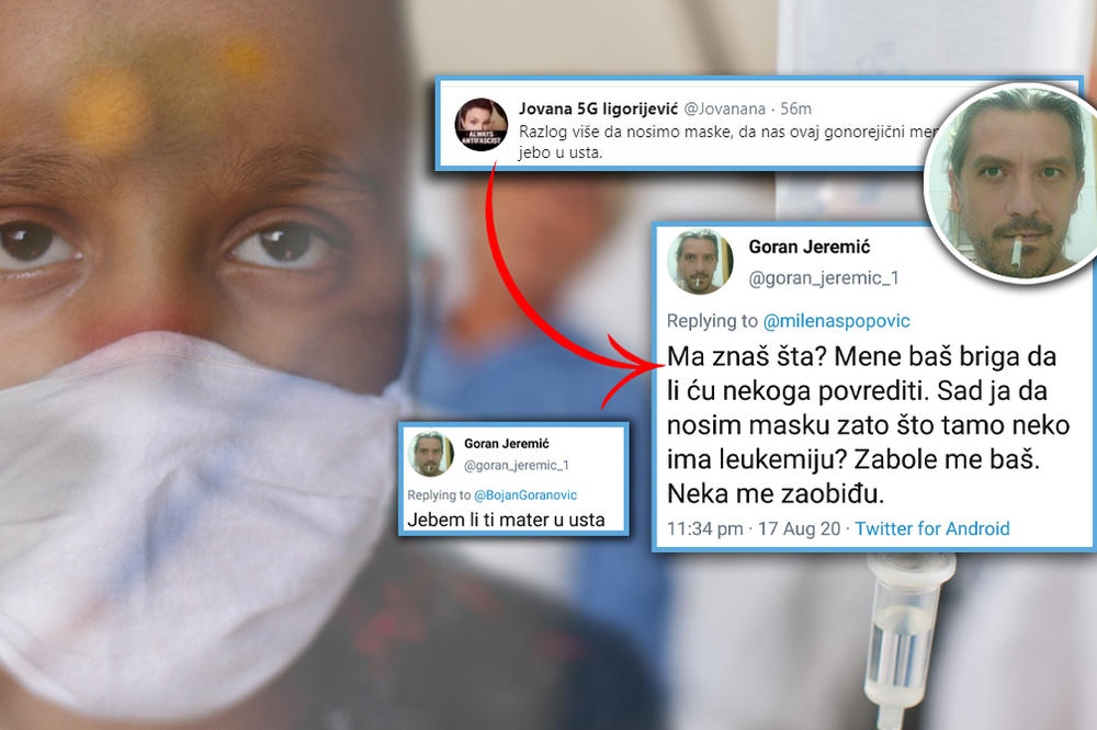 NOSILA MASKU ILI NE, NEĆE TI TATA DUGO! ZABOLE ME DA NOSIM MASKU, JER NEKO IMA LEUKEMIJU! Koliko je ovo monstruozno