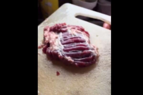 HTELA JE DA ISPRŽI MESO, A ONDA JE ONO POČELO DA SE MRDA! Ovaj snimak je samo za one sa JAKIM ŽELUCEM! (VIDEO)