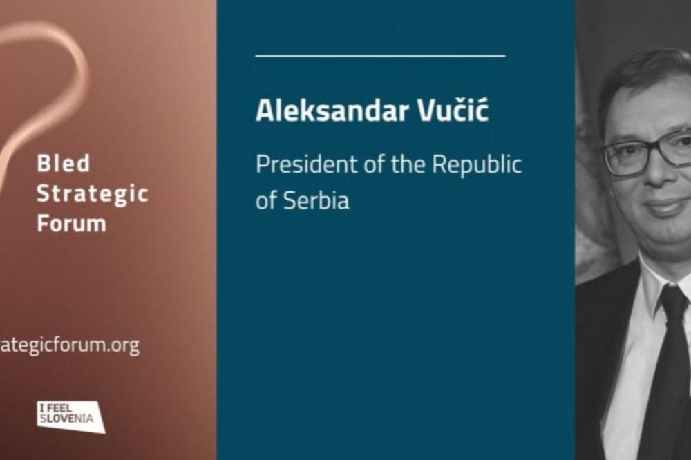 DOBRODOŠLI NA BLED, PREDSEDNIČE: Bledski strateški forum poželeo lepu dobrodošlicu Aleksandru Vučiću! (FOTO)
