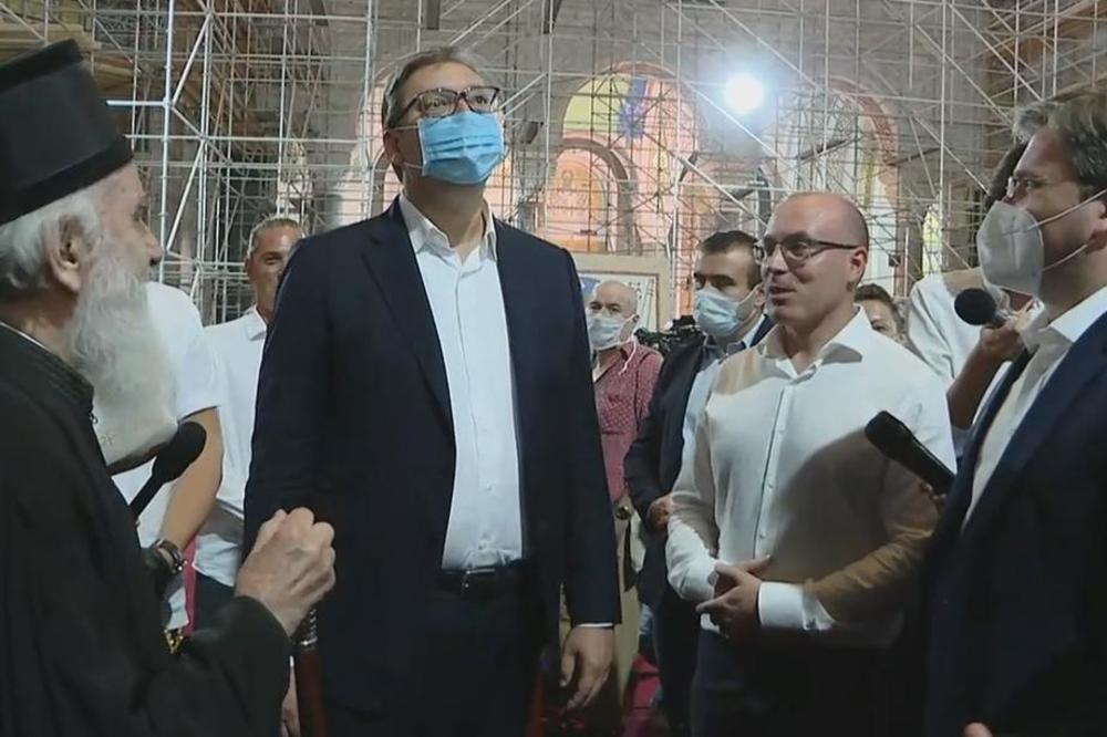 KO SANJA VELIKO, VELIKO I POSTIŽE, KO SANJA MALO, NI TO NE MOŽE: Vučić ponosan zbog završetka izgradnje HRAMA!