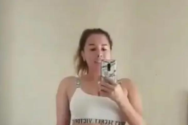 MISLIM DA SMO VIDELI CICA MACU! Nives se snimala dok trenira, ispalo joj SVE, ali ona je nastavila da se ZNOJI