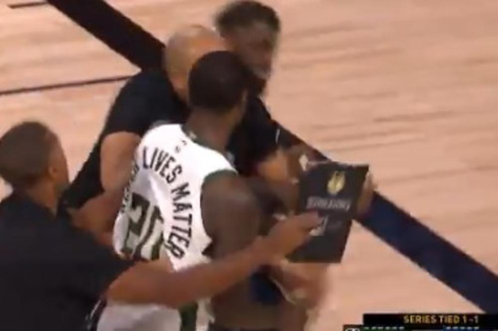 TEŽAK INCIDENT NA MEČU ORLANDA I MILVOKIJA: Velika tuča obeležila utakmicu plej-ofa NBA lige! (VIDEO)