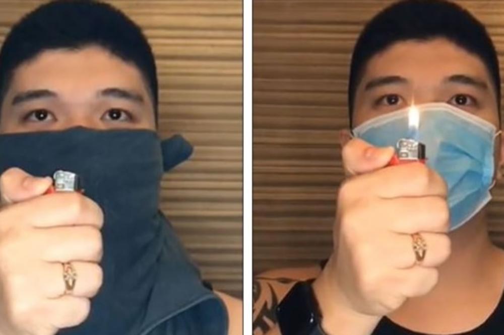 TREBA VAM SAMO UPALJAČ I MIRNI STE! Ovaj genije nam je otkrio TRIK za najbolje MASKE protiv KORONE (VIDEO)