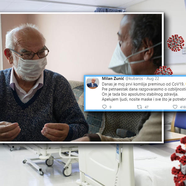 PRE 15 DANA SAM S NJIM PRIČAO O KORONI, MNOGO SE PAZIO, A DANAS JE PREMINUO: Komšijinu ispovest svi moraju da čuju