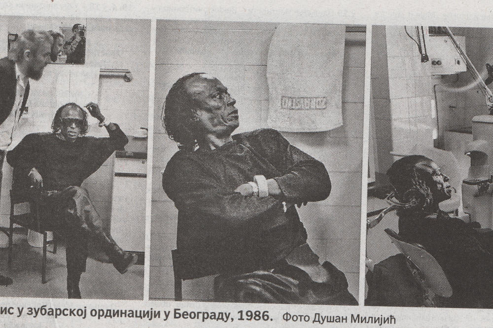 MAJLS DEJVIS U BEOGRADU 1986. KOD ZUBARA - Stjepko Gut ga je odveo u zubarsku ordinaciju kod hotela Mažestik