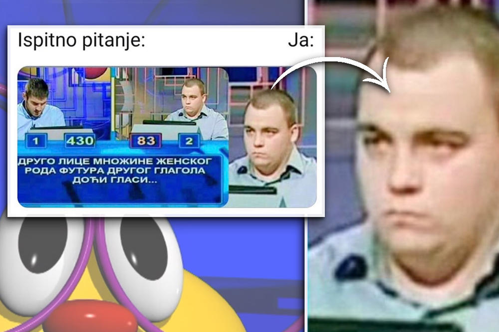 OVA FACA IZ SLAGALICE JE NEPROCENJIVA! Pitanje je bilo vezano za gramatiku, BUKVALNO SE SVI ZABEZEKNU KAD GA VIDE