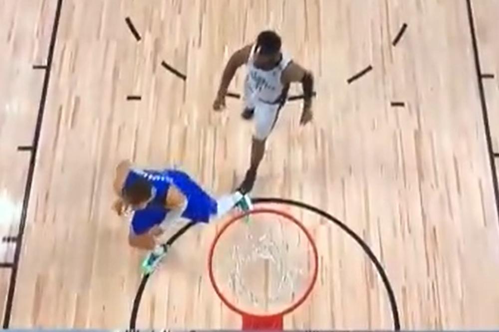 REKAO BOBIJU DA JE NAJBOLJI, PA PROBAO NAMERNO DA POVREDI DONČIĆA: Igrač Klipersa zgazio Luku na povređeni zglob!