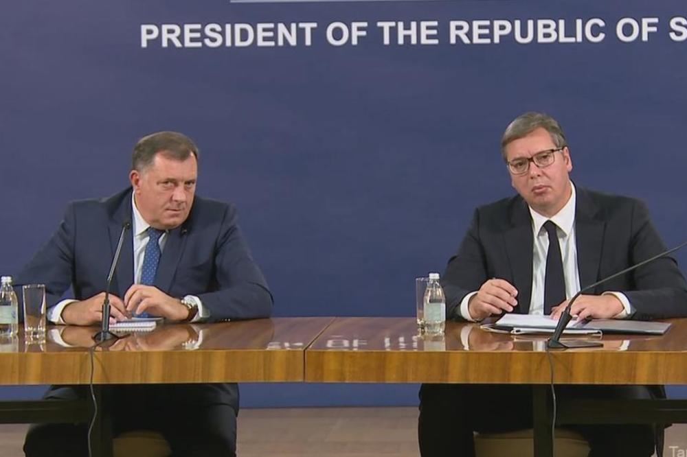 NAJAVLJENO: Vučić sutra u Beogradu sa Dodikom!