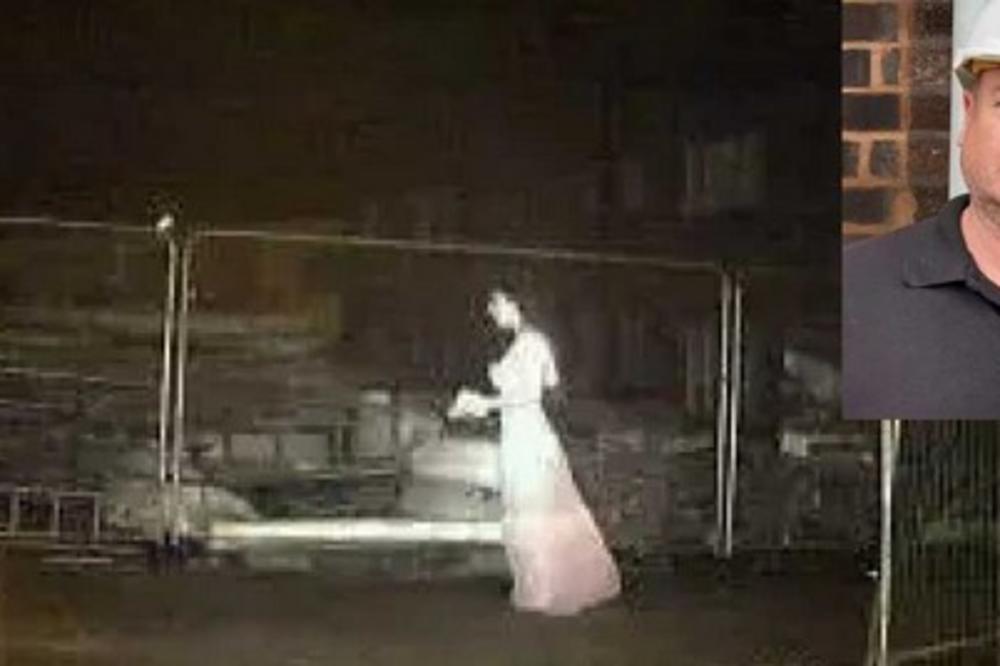 NADZORNA KAMERA SNIMILA ŽENU U VENČANICI NA GRADILIŠTU USRED NOĆI: Šef OBEZBEĐENJA od tada ne može da ZASPI! (FOTO)