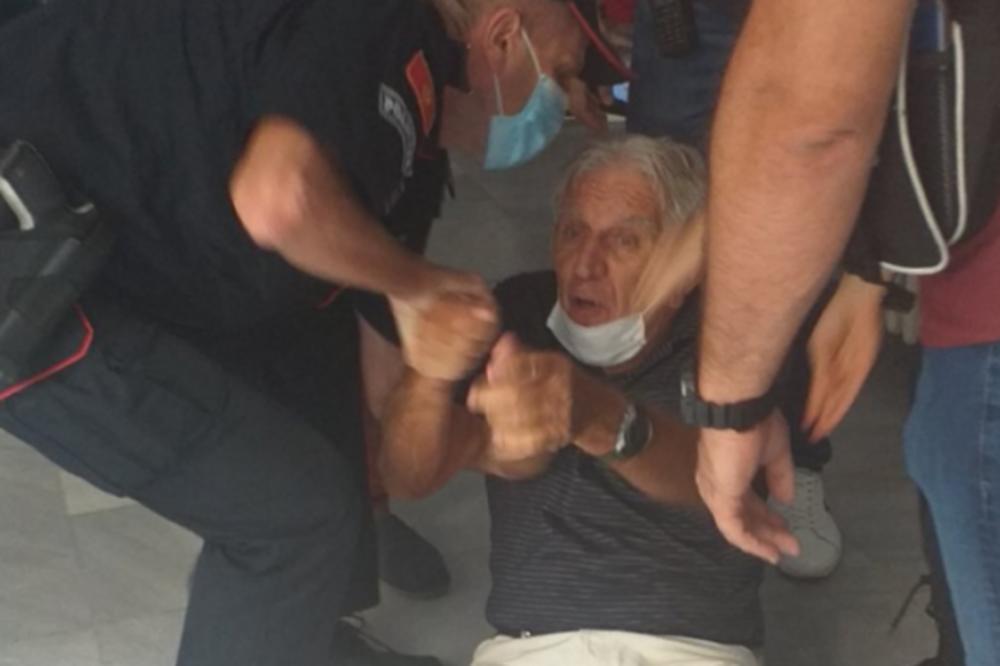 UKRALI STE MI GLAS, OVO MI JE POSLEDNJE GLASANJE! Policija vukla starca po podu i odvela ga s biračkog mesta!