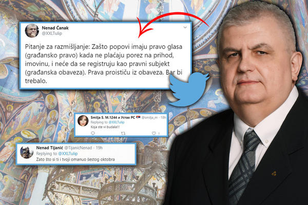 SMRADINA DEBELA DEFORMISANA, IZDAJNIČKO SMEĆE! Čanak se opet obrušio na CRKVU i POPOVE, a onda su ga SATRLI!