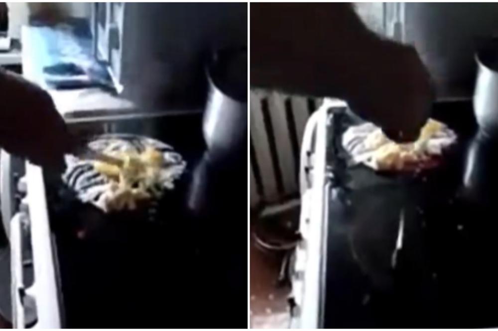 PIJANO PSETO, ŠTA RADIŠ TO? Žena uhvatila Rusa u kuhinji, ODLEPILA JE! (VIDEO)