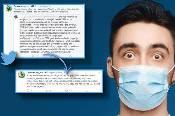 JE L' OVI LJUDI ISPOD KAMENA RASTU? Stigla je nova teorija zavere protiv maski, ZASLUŽUJE TITULU ZA GLUPOST! (FOTO)