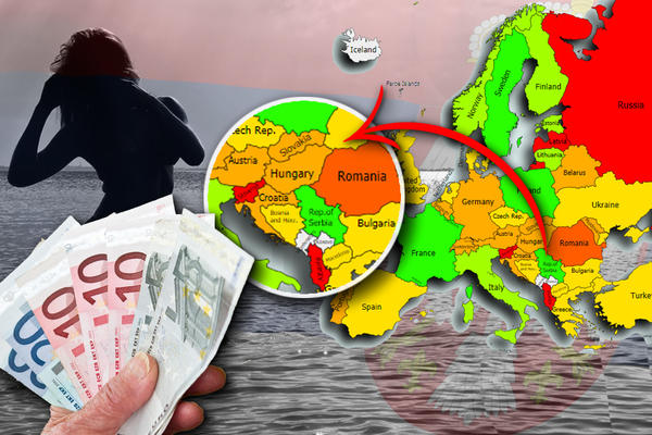 KOLIKO U SRBIJI IMA PROSTITUTKI PO GLAVI STANOVNIKA: Ova mapa pokazuje brojke za CELU EVROPU!