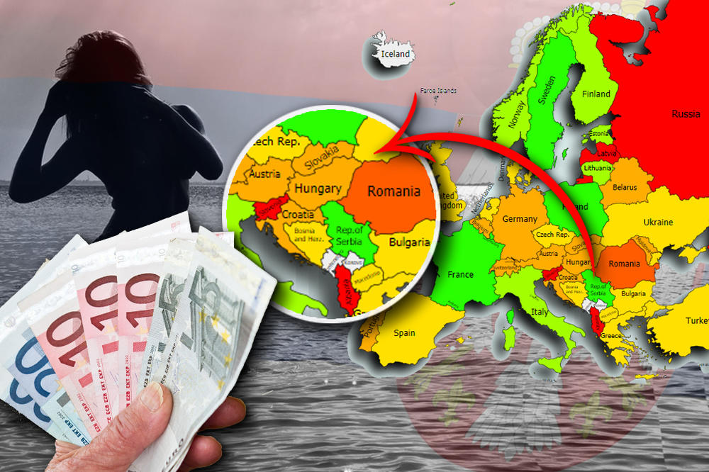 KOLIKO U SRBIJI IMA PROSTITUTKI PO GLAVI STANOVNIKA: Ova mapa pokazuje brojke za CELU EVROPU!