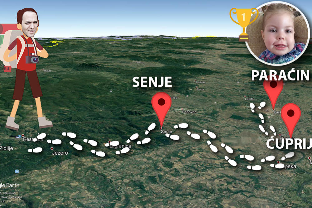 VLADAN JE ZAVRŠIO MARATON ZA MIU (4): Prešao je 40 km kako bi njegova sugrađanka imala detinjstvo kakvo zaslužuje