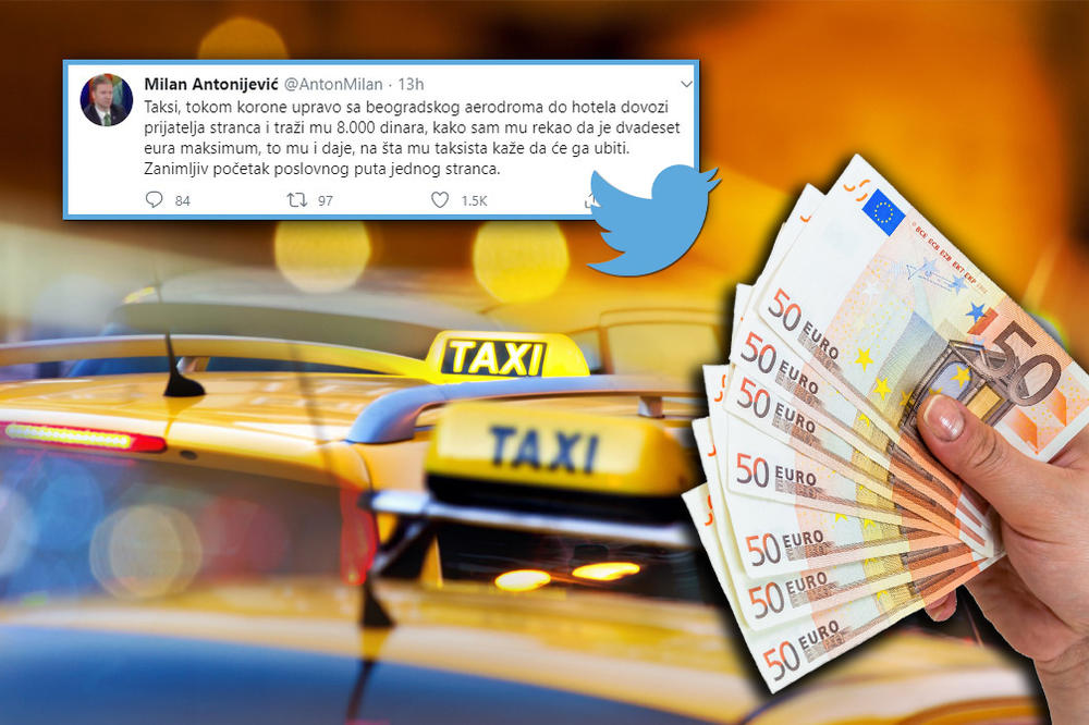OD AERODROMA DO CENTRA BEOGRADA 8.000 DINARA: Taksista pokušao da POKRADE stranca, a onda je nastala DRAMA!