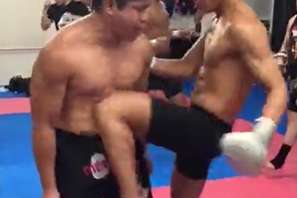 OVAJ DEČKO IMA TRBUŠNJAKE OD ČELIKA: Gledamo i ne verujemo koliko udaraca u stomak može da istrpi! (VIDEO)