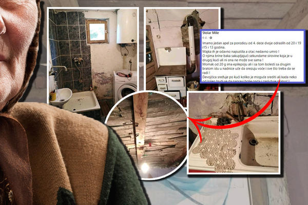 MAJKA IH JE NAPUSTILA, OTAC JE UMRO, O NJIMA BRINE BAKA KOJA SKUPLJA SEKUNDARNE SIROVINE: 4 dece grcaju i GLADUJU