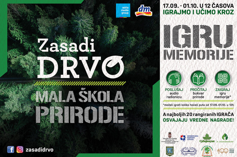 MALA ŠKOLA PRIRODE: Igrajmo se i učimo zajedno, poslušaj audio radionicu, pročitaj Bukvar prirode, igra memorije!