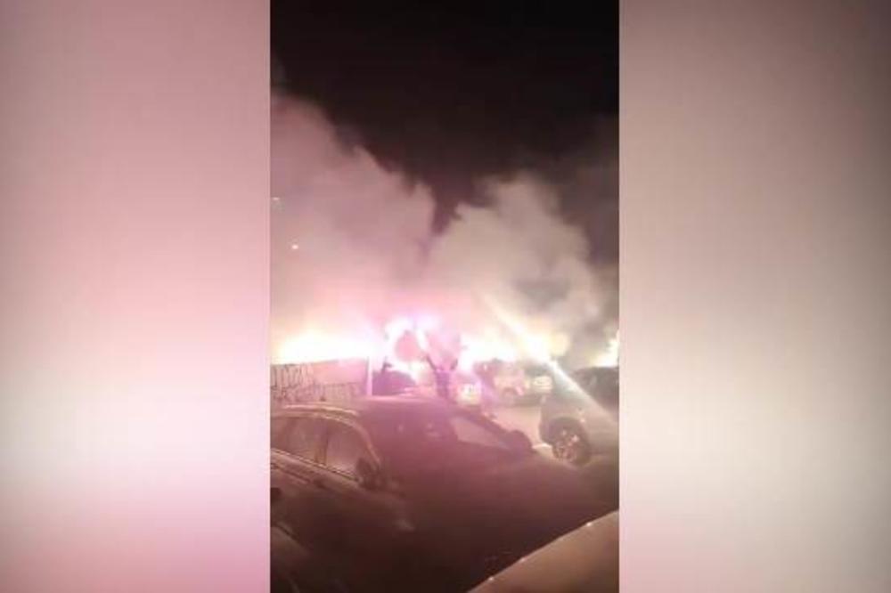 SVETLELA SE CELA POŽEGA OD BAKLJADE GROBARA: Spektakularan doček su priredili igračima Partizana!