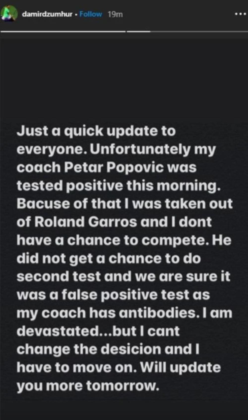 Instastori Damira Džumhura  