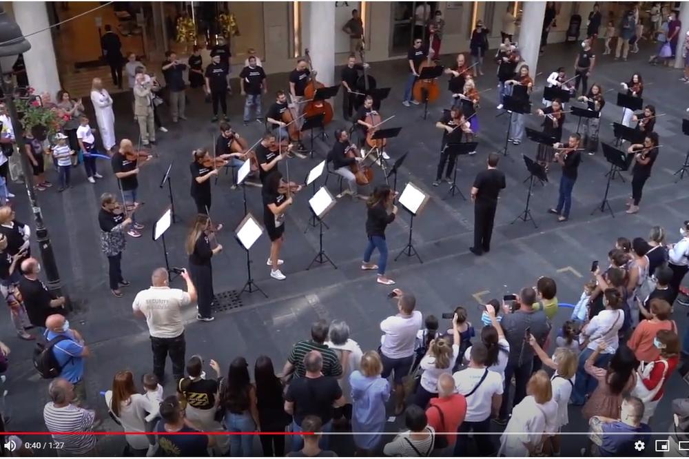 Beogradska filharmonija nenajavljeno priredila koncert u Knez Mihailovoj