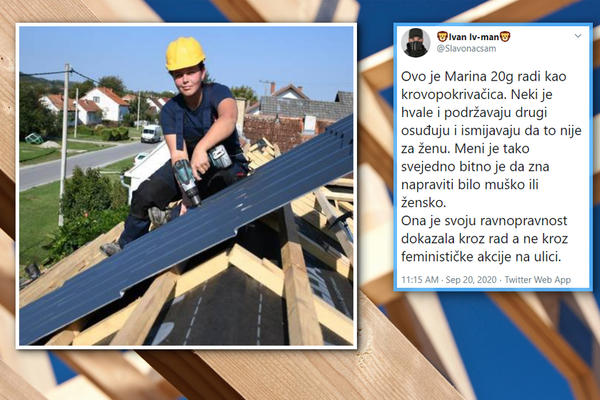 OVO JE MARINA, 20 GODINA RADI KAO KROVOPOKRIVAČICA: Mnogi su je osudili jer je ŽENA, a evo šta ona KAŽE! (VIDEO)