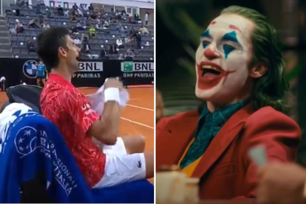 SCENA OD KOJE JE NEKE PROŠLA JEZA: Đoković usred finala počeo da se smeje kao Džoker! Neki su pretrnuli! (VIDEO)