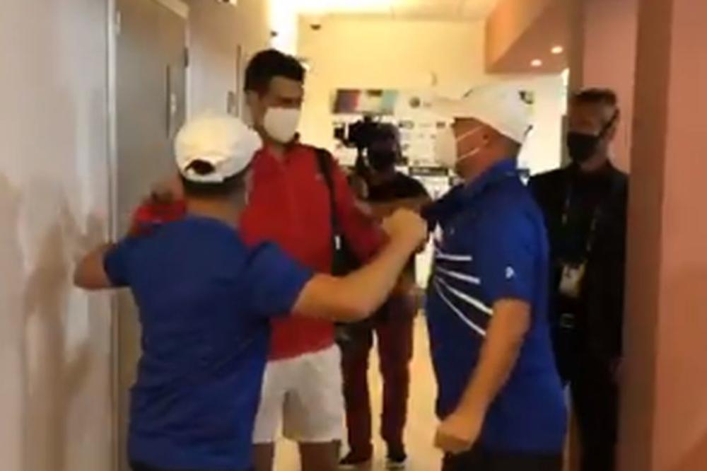 KOMEDIJA NA NOLETOVOM SUSRETU S VAJDOM POSLE TITULE: Specijalan korona pozdrav za trenera posle one "prozivke"!