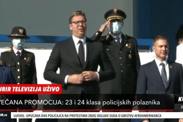 NEĆU DA ČITAM GOVOR, OD DANAS STE LJUDI KOJI BRINU O SRBIJI: Vučić se obratio mladim policajcima u Makišu!