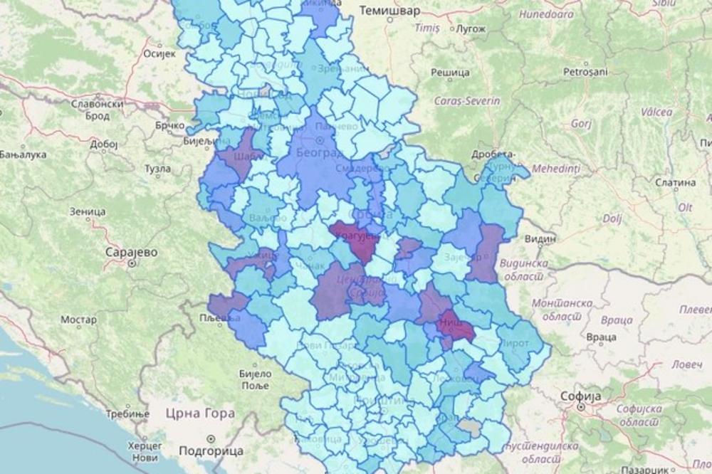 REGISTROVANO 60 NOVIH SLUČAJEVA NA TERITORIJI JABLANIČKOG OKRUGA! Najviše zaraženih iz Leskovca!