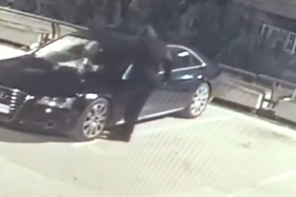 POJAVIO SE SNIMAK PALJENJA AUTOMOBILA RECKA ANTIĆA: Polio benzinom, zapalio upaljač i sve je planulo u sekundi!