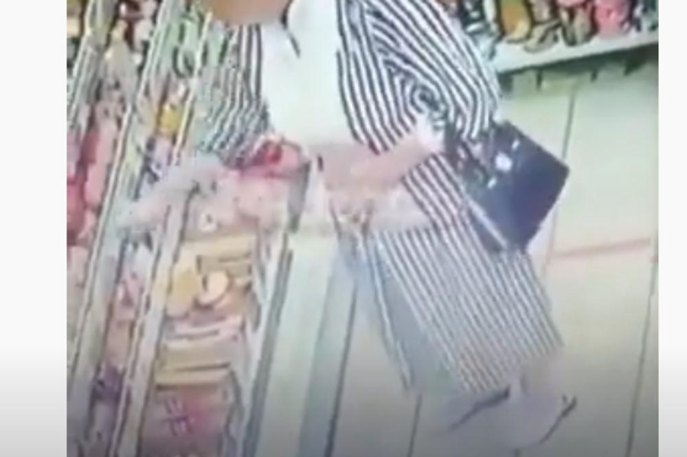 RUSKINJA JE UŠLA U RADNJU A ONDA...ŠTA JE BRE OVO? Kamera sve uhvatila, pogledajte gde trpa stvari! (VIDEO)