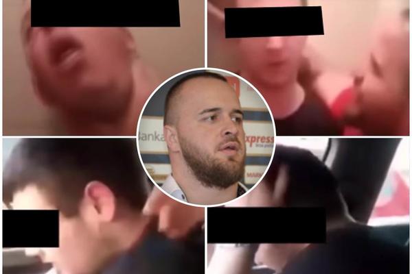 ŠTA SI TI, PI*KA? Isplivao snimak na kome se vidi da vođa navijača FK Borac šamara, davi i ponižava konobara! VIDEO