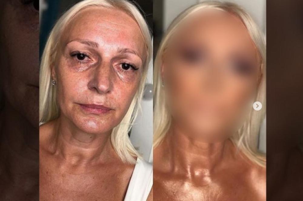 KAD JE ŠMINKER ZAVRŠIO, POGLEDALA SE U OGLEDALO I ZAPITALA KO JE OVA: Ovo je zaista TRANSFORMACIJA VEKA!