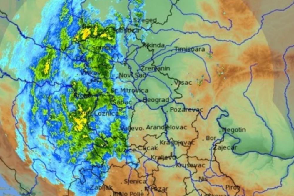 OVO ČUDO IDE KA SRBIJI! Pogled na radarsku sliku je ZASTRAŠUJUĆ, za par sati temperatura pala 4-5 stepeni