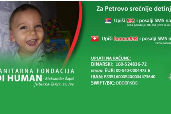 MALI PETAR (3) NE MOŽE NI DA SEDI, NI DA PUZI! Ima tešku bolest i ŠANSU DA IPAK STANE NA NOGE (FOTO)