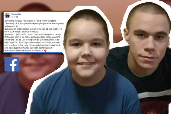 STIGLE DOBRE VESTI ZA FILIPA I LUKU: Dobar svet može da preusmeri pomoć, ova 2 momka se ove ZIME neće smrzavati!