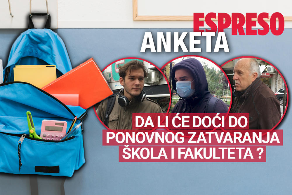 KORONA DIVLJA, A MI SMO PITALI LJUDE ŠTA MISLE - DA LI ĆE SE ZATVARATI ŠKOLE: Ovo pitanje muči sve (VIDEO)