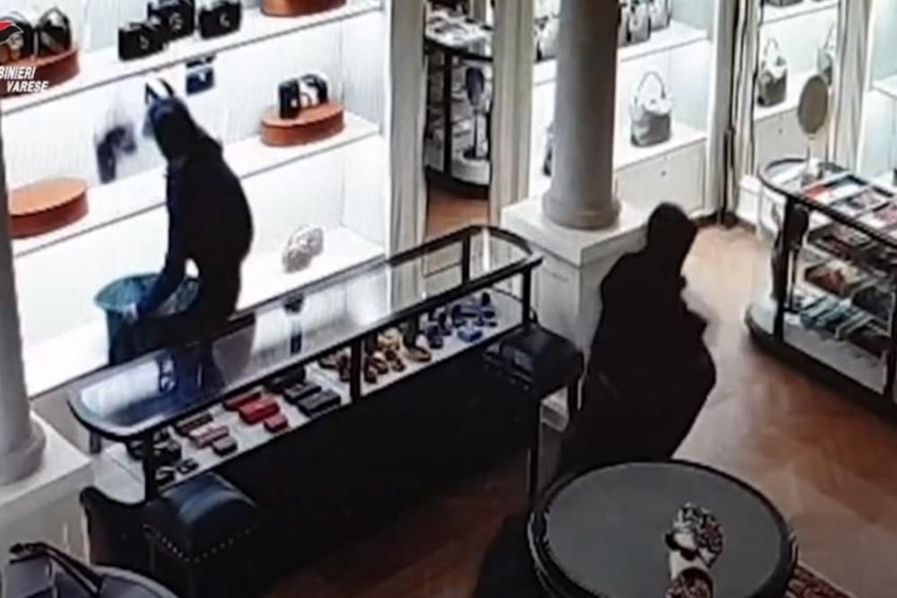 SRBI IZVELI SPEKTAKULARNU PLJAČKU "GUČIJEVOG" BUTIKA! Za 50 sekundi opustošili sve police!