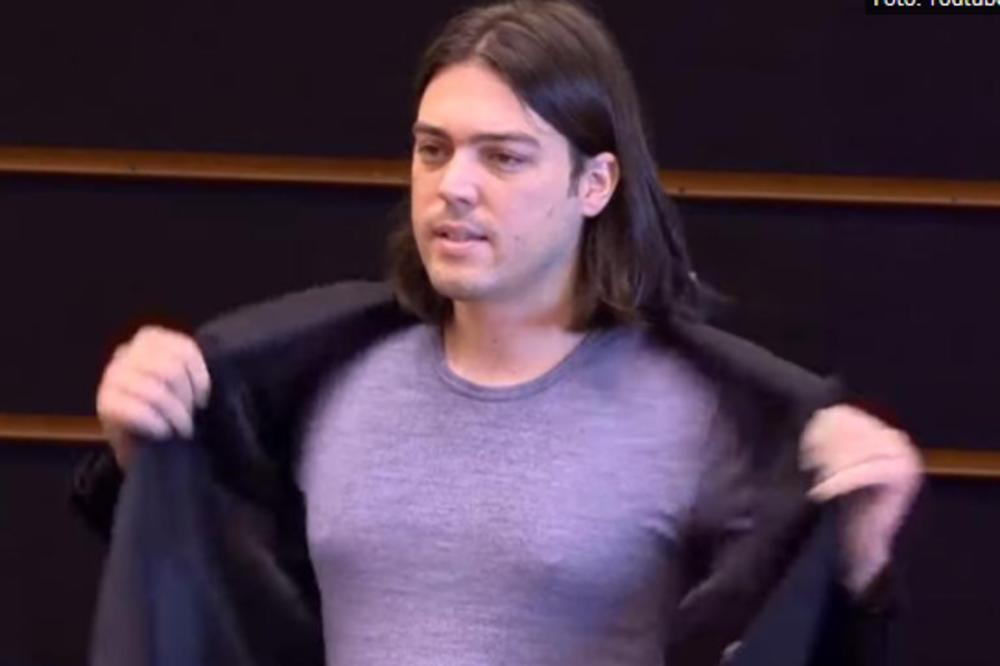 IZVODIO STRIPTIZ U PARLAMENTU EU! Ovaj hrvatski političar NEMA SRAMA, GLEDAJTE OVO!