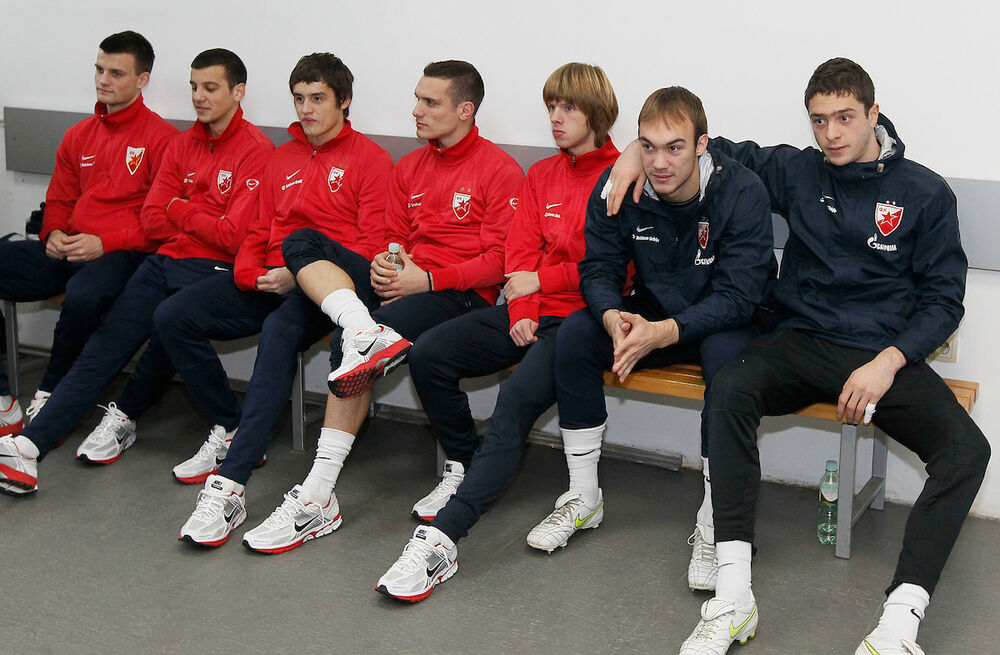 Filip Janković u Crvenoj zvezdi (treći sa desne strane)