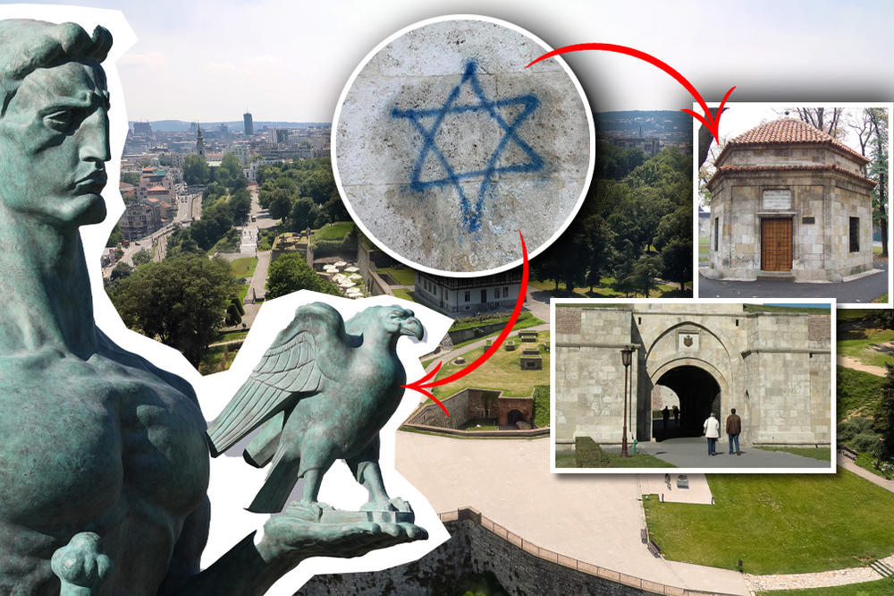 PRVE SLIKE SA LICA MESTA: Pogledajte šta su iscrtali na BEOGRADSKOM POBEDNIKU! (FOTO)