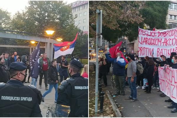 PRETNJE, URLANJE I VREĐANJE KOD EKONOMSKOG: Bilo je napeto, desničare i levičare do samog kraja razdvajao kordon